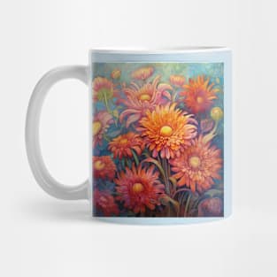 Chrysanthemums in a cheerful bouquet Mug